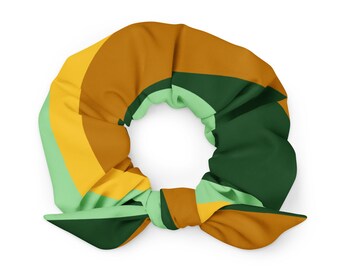 Eco | Recycled Scrunchie | Eco-Friendly | Green | Orange | Yellow