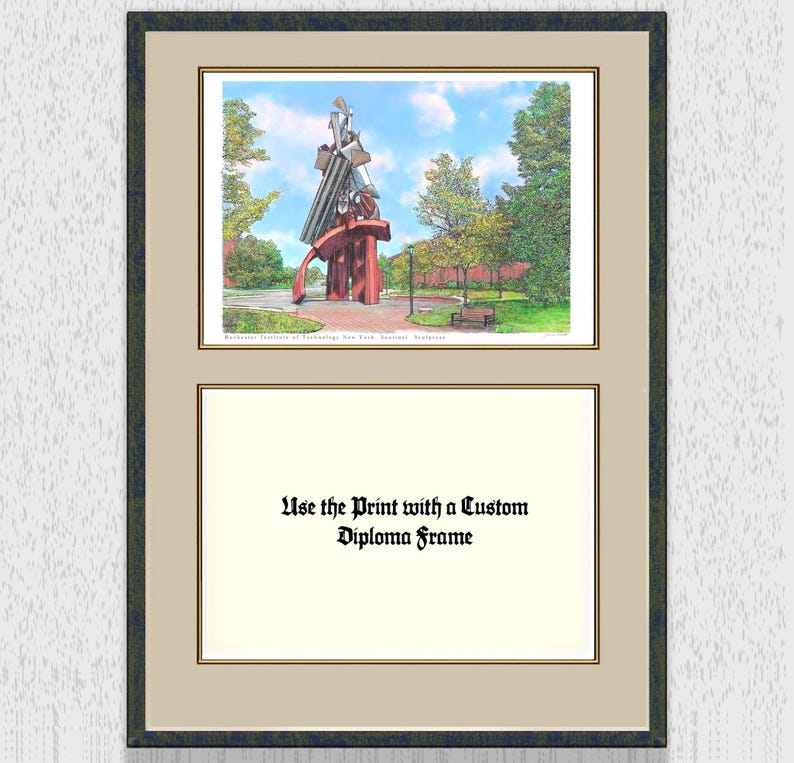 Sentinel Statue Rit RIT Sentinel Sculpture Art Print - Signed Watercolor Ink Illustration ...