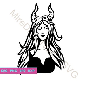 devil svg, Skull SVG, png instant download, devil Black&White, Silhouette cameo Files svg jpg png dxf cricut, she-devil, digital file