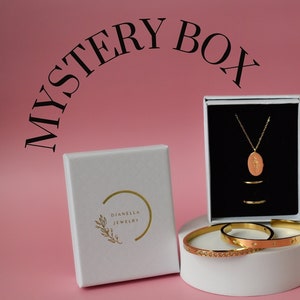 Mystery Jewelry Box, Surprise Box • Packaging For You Gold Necklaces Earrings Rings Anklets • Birthday Christmas Gifts • WATERPROOF Jewelry