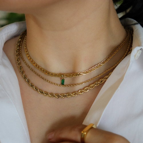 18K GOLD FILLED Vintage Choker Necklace Women Choker Necklace Etsy