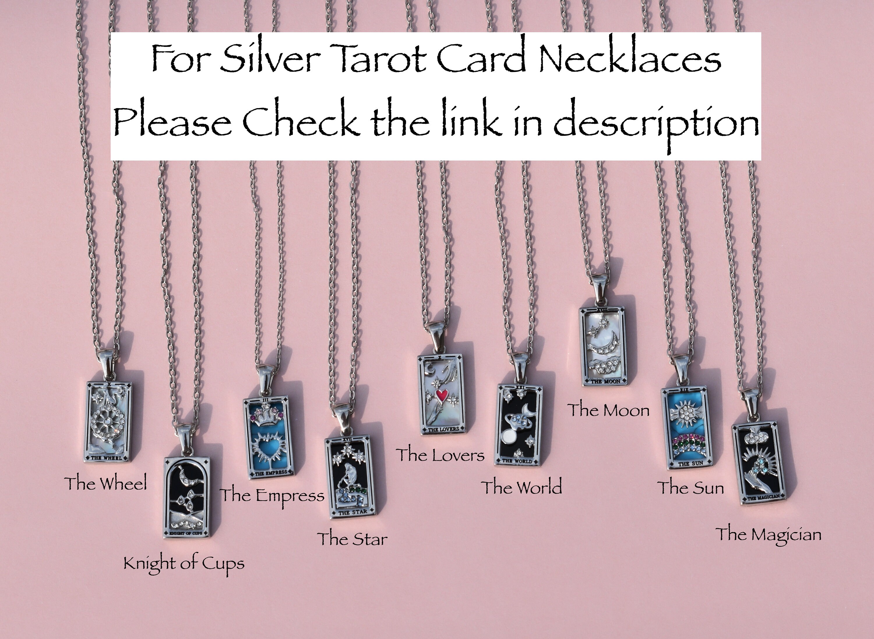 Tarot 2024 necklace silver