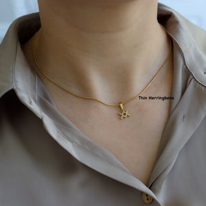 18K GOLD FILLED High Quality Constellations Zodiac Sign Pendant WATERPROOF Anti Tarnish Necklace Best Birthday Gift Waterproof Women Jewelry image 3