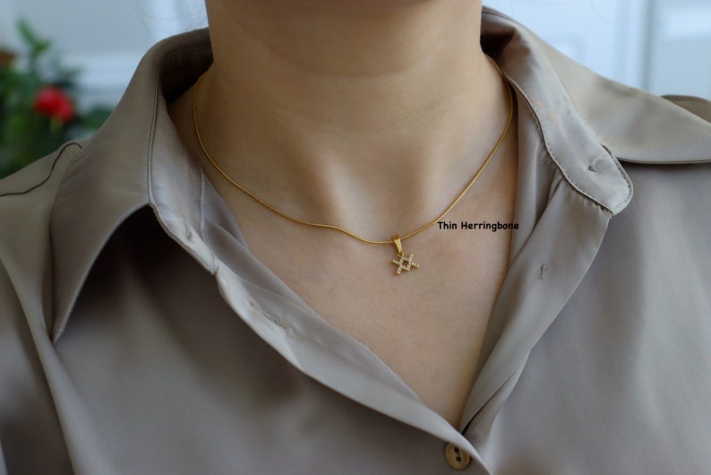 18K GOLD FILLED High Quality Constellations Zodiac Sign Pendant WATERPROOF Anti Tarnish Necklace Best Birthday Gift Waterproof Women Jewelry image 3