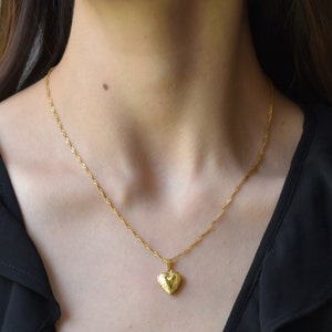 Etsy gold locket sale necklace