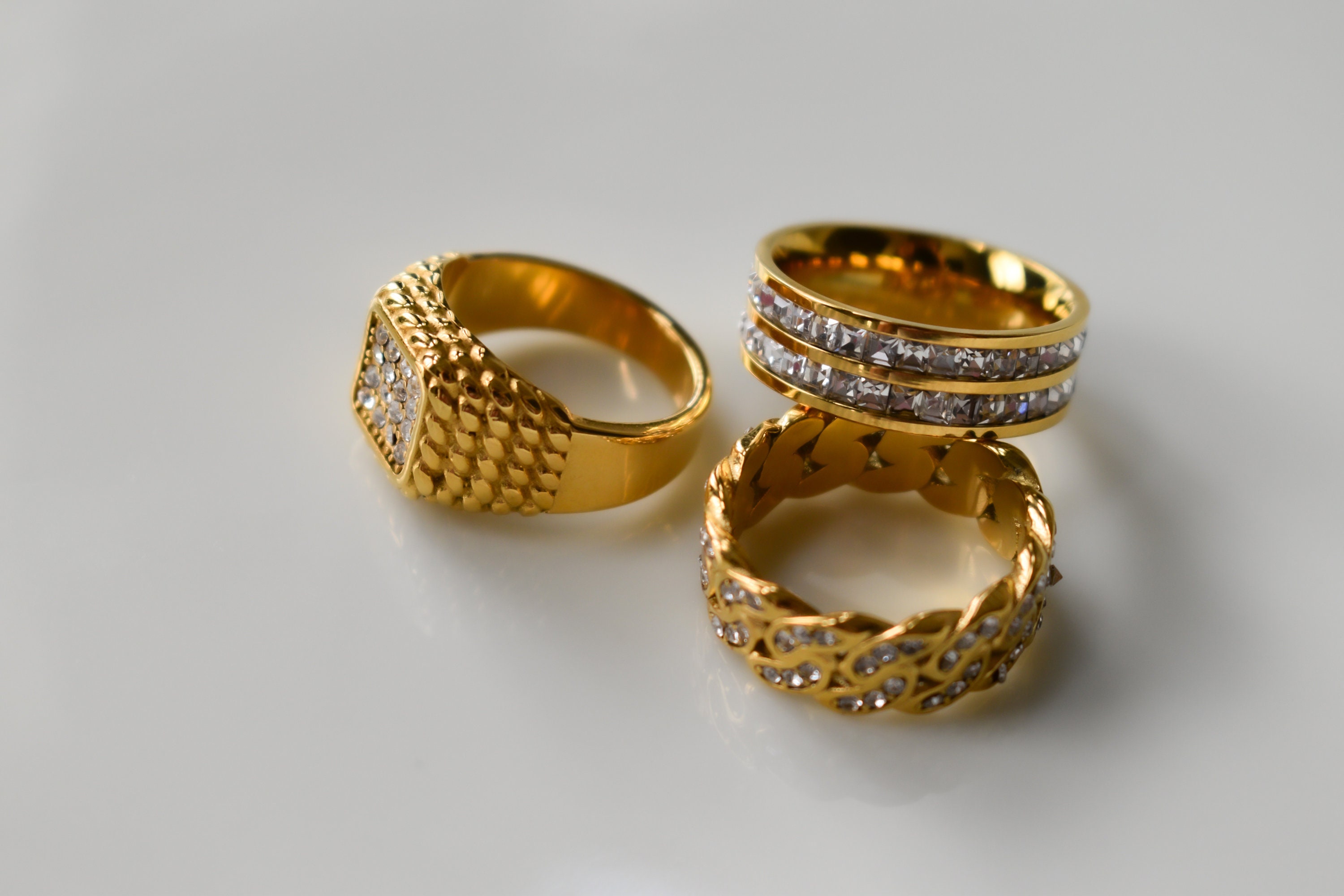 Gold Statement Rings · Best Minimalist Gold Twisted Double