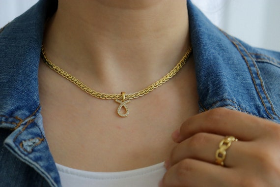 18K GOLD FILLED High Quality Vintage Choker Constellations Tarot Zodiac Sign Pendant WATERPROOF Anti Tarnish Necklace Best Birthday Gift