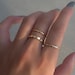 18k Gold Wedding Ring Simple Minimalist Stacked Rings For Women Signet Rings Bridesmaid Gift for Her WATERPROOF Thin Rings 