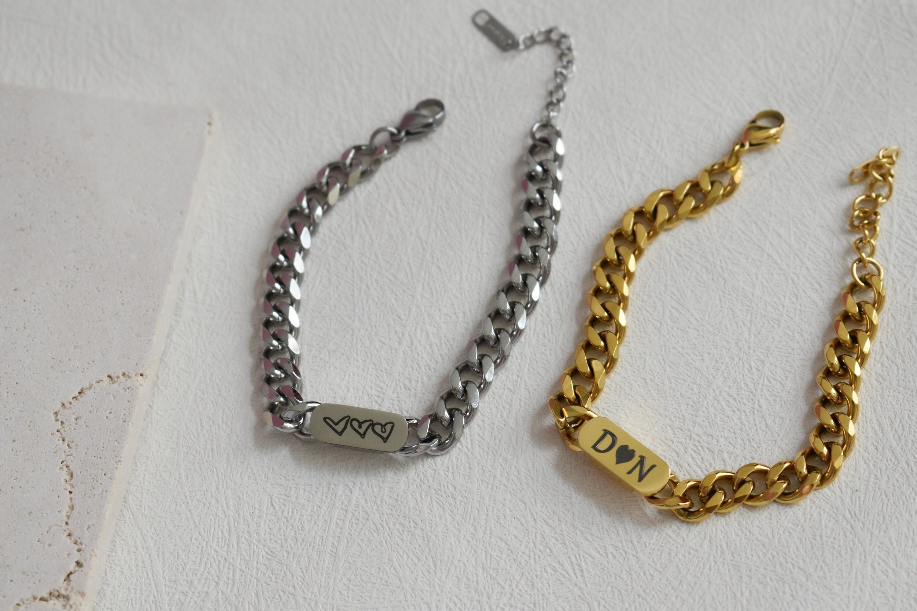 Engraved Traveler's Prayer on Leather Band, Gold and Silver Unisex Bracelet  - Psalms 91:11, Jewish Jewelry | Judaica Web Store