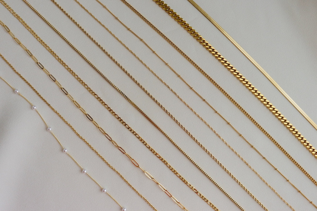 10pcs/lot 18K Gold Plated Pearl Adjustable Extender Chains for Jewelry Making | Bracelets | Charms Beads Beyond Mix Colors