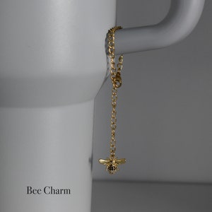 Stanley Accessoires, Tumbler Cup Charm Gold Filled Tumbler Initial Zodiac Charms Waterfles Accessoire Waterdicht Gouden Charme Cadeau voor haar afbeelding 8