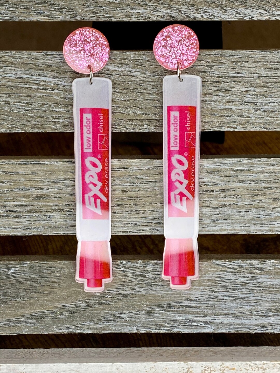 Expo Marker Acrylic Earrings New Colors Etsy