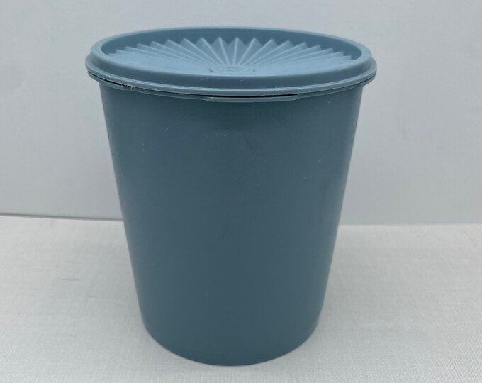 Vintage Tupperware Country Blue Canister | 807-2 - Etsy
