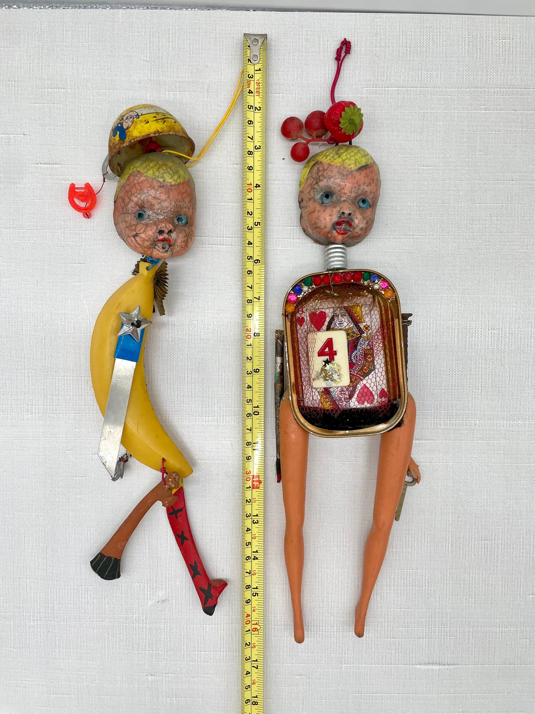 OOAK Assemblage Art Doll Mixed Media Steampunk Sculpture Found Object ...