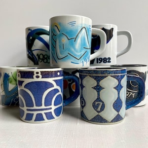 Royal Copenhagen Denmark Fajance 3&quot; Collectible Annual Year Mug - CHOOSE ONE