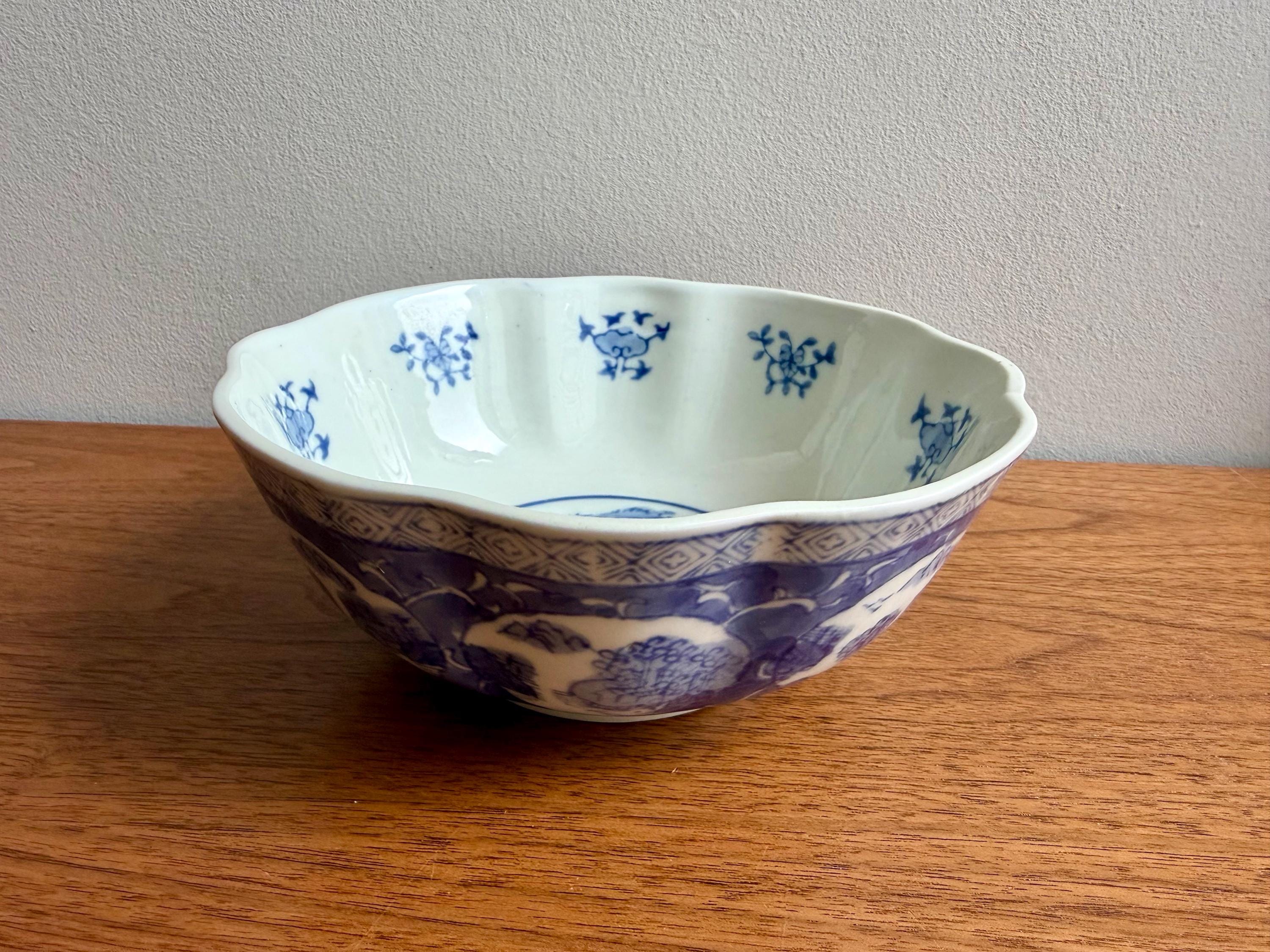 Antique Chinese Blue Bowl - Etsy