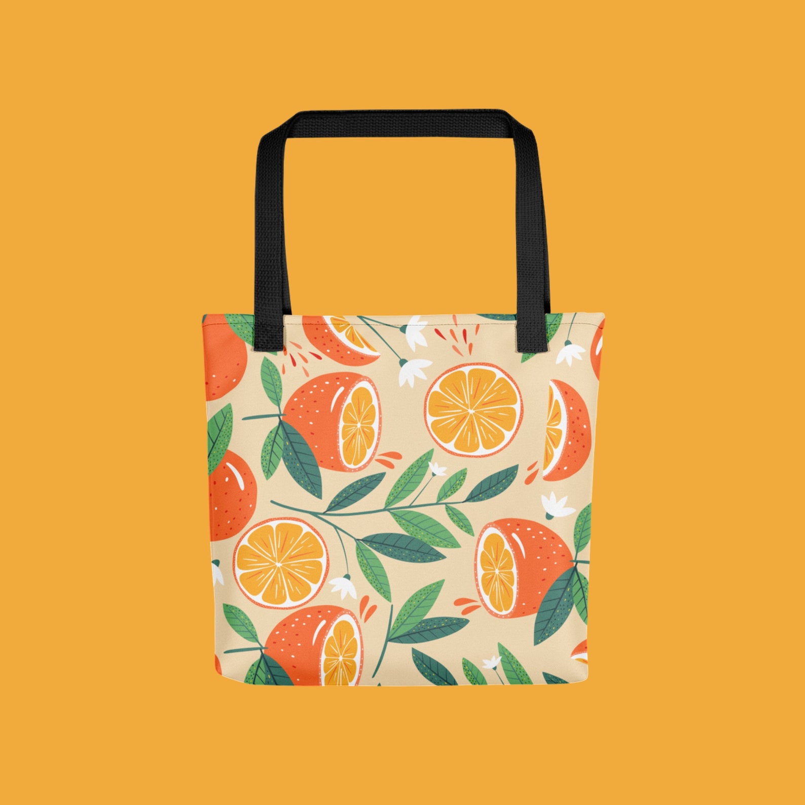 Citrus Tote bag Orange Tote Bag Fruit Shoulder Bag Summer Etsy