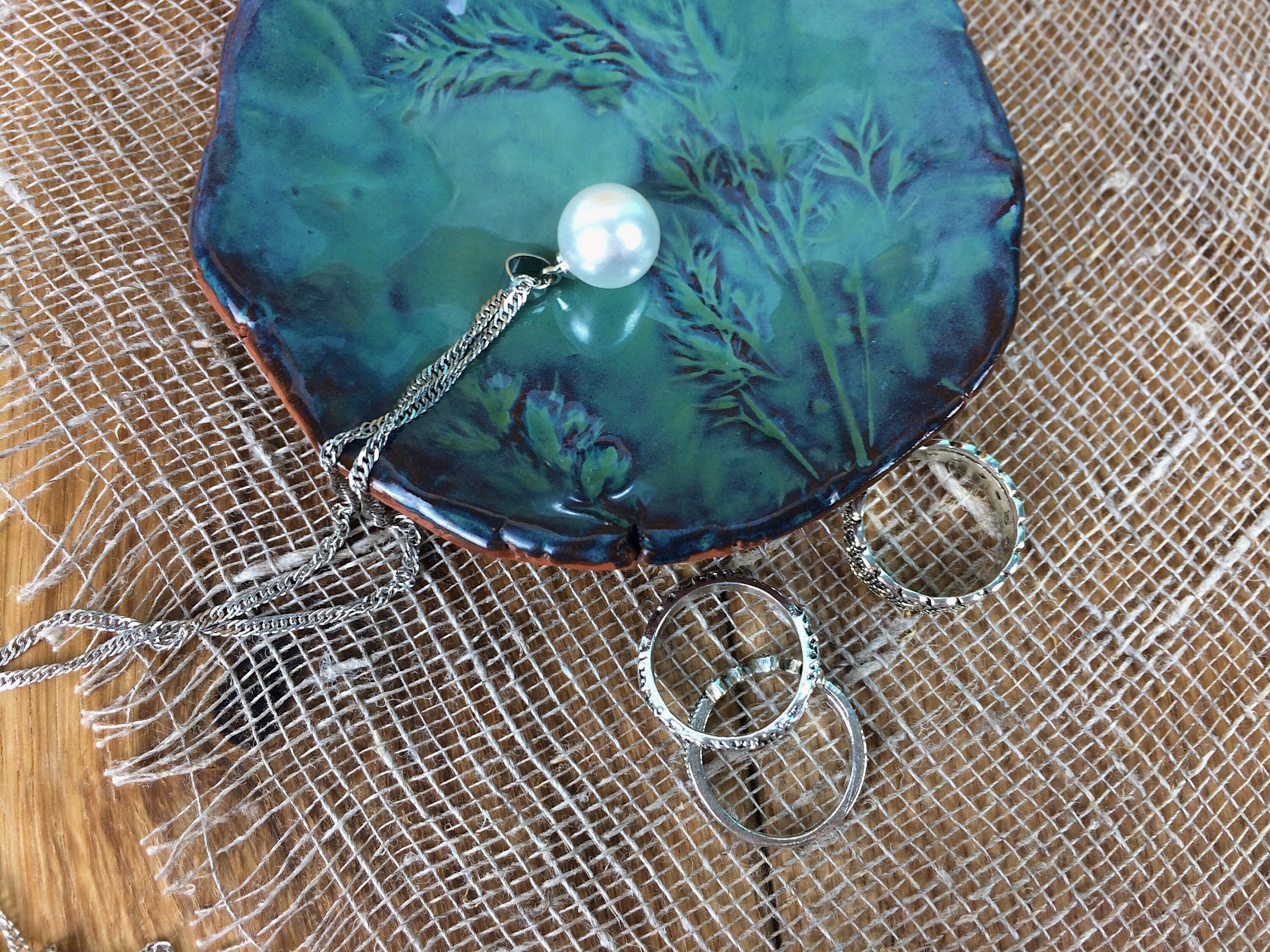 Ceramic jewelry tray ceramic decorative plate by OkoCeramics Etsy