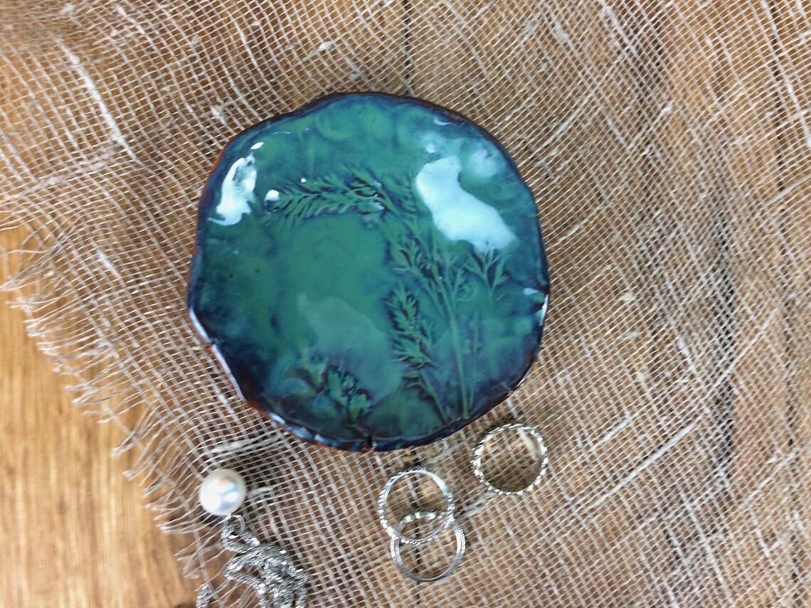 Ceramic jewelry tray ceramic decorative plate by OkoCeramics Etsy