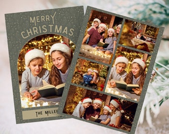 Digitaler Download Grußkarten, anpassbare digitale Weihnachtskarten - Personalisierte digitale Feiertags-E-Karte, erschwingliche moderne Feiertagskarten