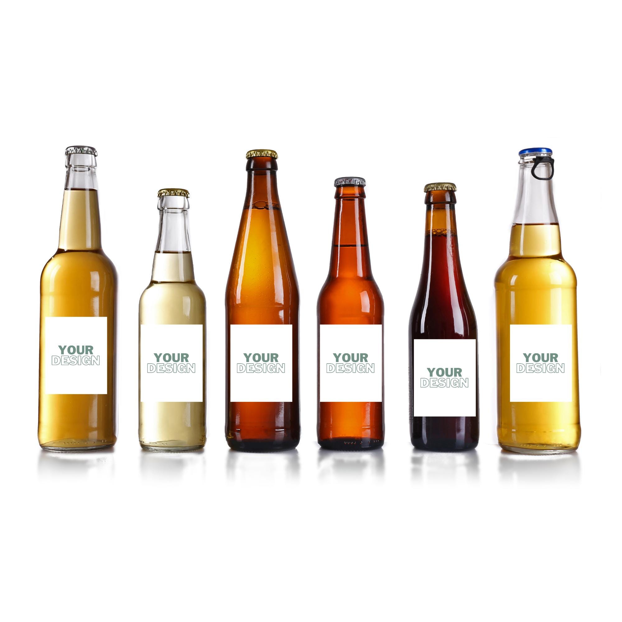 Personalized Waterproof Stickers for Beer Bottles, Custom Brewery ...