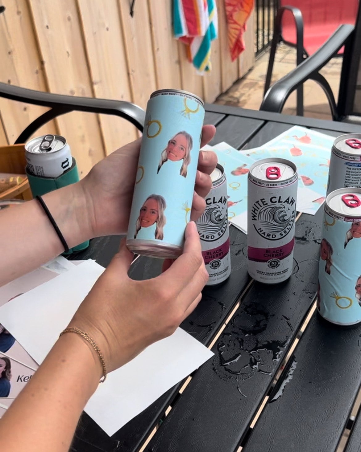 Personalized Bachelorette Skinny Can Labels - Customizable Digital Download, Big Head Labels for Bachelorette Parties & Events, Brides Head