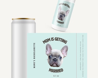 Custom Pet-Themed Seltzer Can Labels for Bachelorette Parties, Personal Pet Sticker, Customized Seltzer Label, Skinny Can Label/Sticker