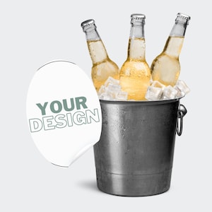 Custom Beer Bottle Labels – Upload Your Own Design, Personalized Waterproof Stickers for Beer Bottles, Custom Brewery Labels, Husband Gift