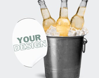 Custom Beer Bottle Labels – Upload Your Own Design, Personalized Waterproof Stickers for Beer Bottles, Custom Brewery Labels, Husband Gift