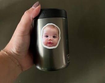 Custom Kid & Baby Face Stickers – Personalized Vinyl Stickers for Birthdays, Party Favors, Parent Gift, Custom Photo Sticker