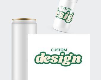 Custom Printed Seltzer Can Labels, Personalized  Skinny Can Stickers, Printed Skinny Can Labels, Customize Your Labels - Choose a Design