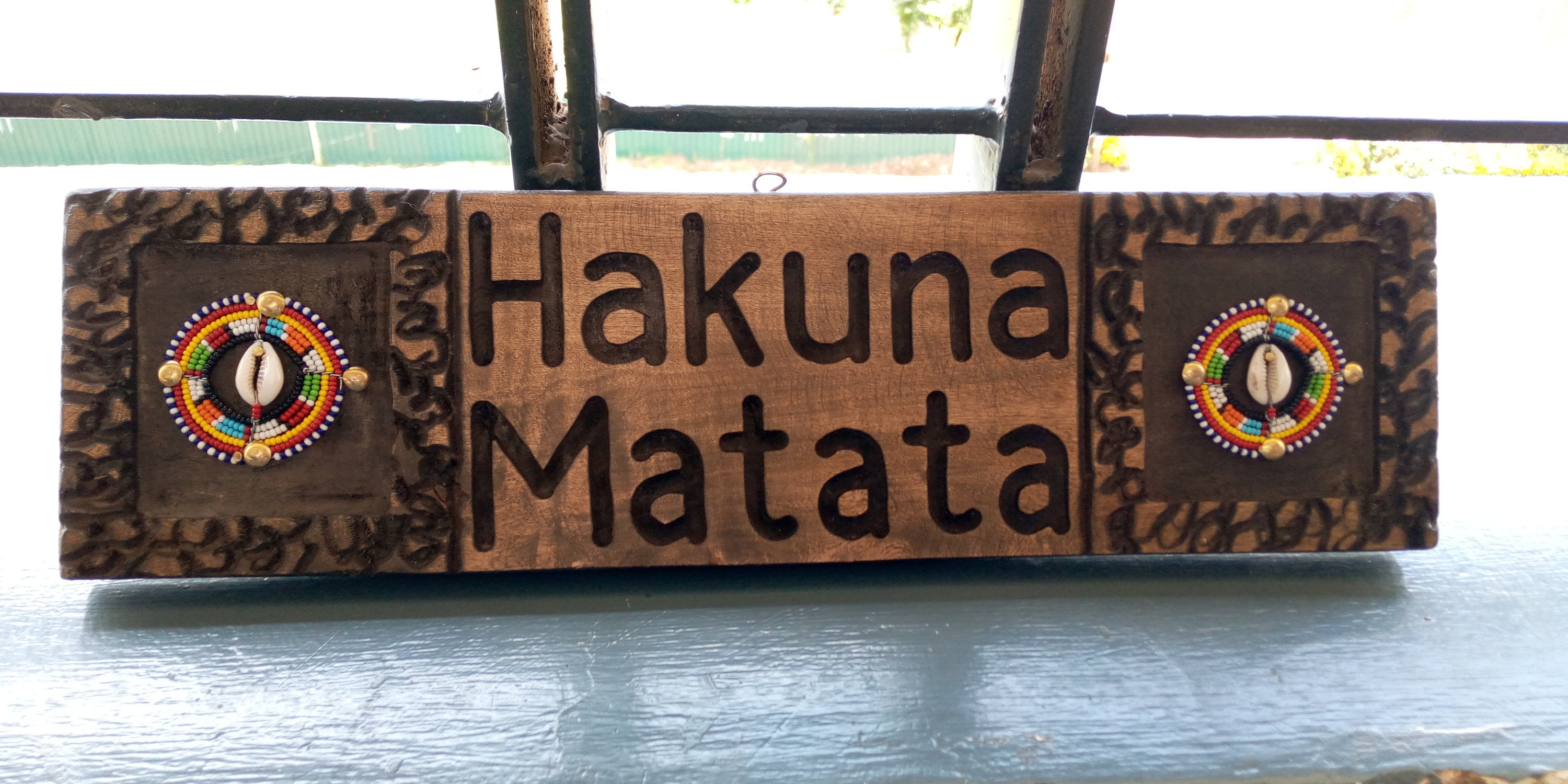 Hakuna Matata Wood Sign Art Hakuna Matata Door Sign Wall | Etsy