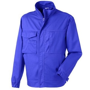 80s/90S Style Cargo Royal Blue Workers Cotton Twill Canvas Chore Jacket Russell