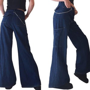 Ladies Girls Mens Vintage 90s baggy skater jeans denim trousers deadstock