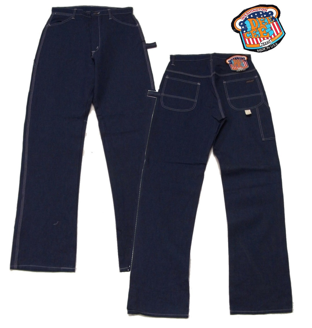 dead stock 50s〜60s us navy denime pants Vintage USN Navy Denim Jeans 1950s WWI Flare 28x30 Patch