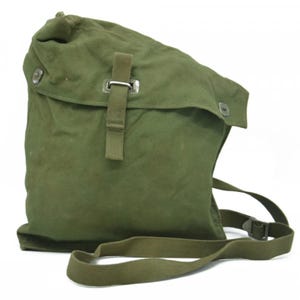 Echte Militär Umhängetasche Schulter Messenger Vintage Seitentasche Armee Angeln Segeltuch schwedische Armee Atemschutzmaske Tasche