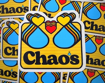 Chao's Travel Stop Sign Parody Sticker