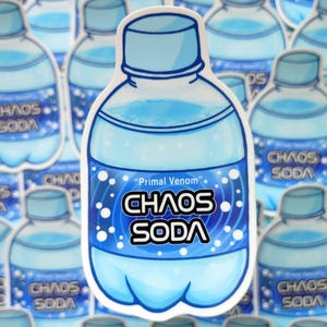 SA2 Chaos Soda Großer wasserdichter Vinyl Aufkleber - langlebiger Aufkleber für Wasserflaschen, Laptops, Journals