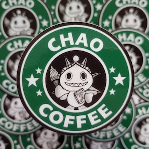 Chao Coffee Green Sticker