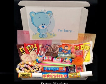 Sorry Forgive Me Personalised Sweet Gift Boxes 13 Sweet Varieties to choose from