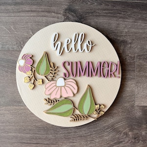 Instant Digital Download- Summer Floral SVG file perfect for Glowforge and laser cutters