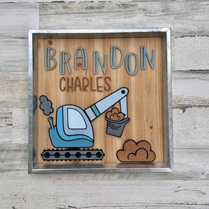 Instant Digital Download- Cute Excavator SVG file perfect for glowforge and laser cutters