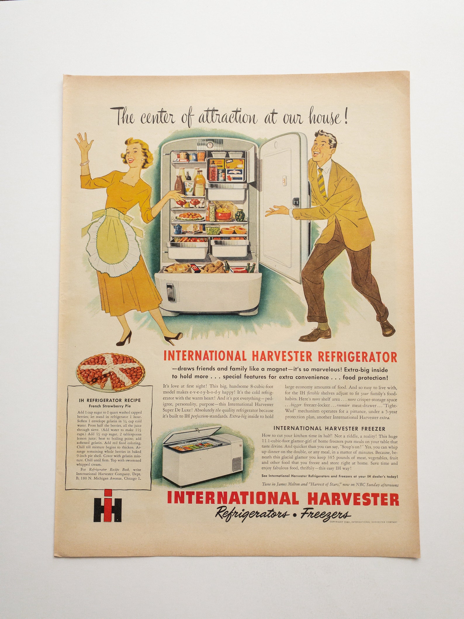 Vintage International Harvester Refrigerator and Freezer Etsy