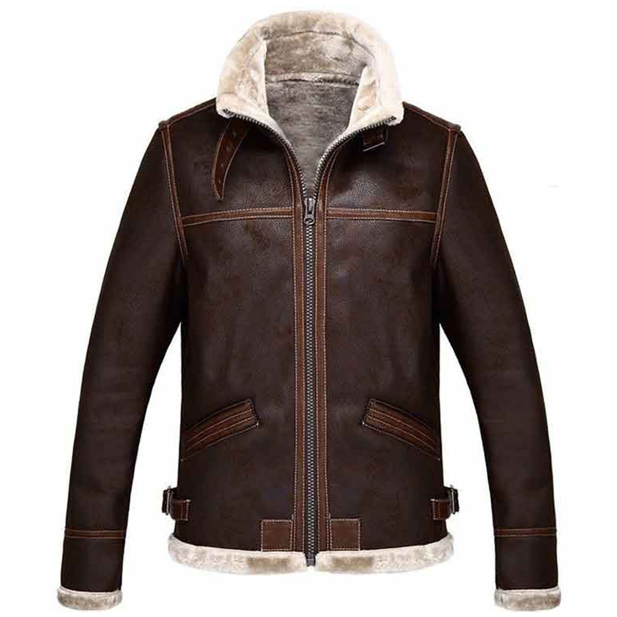 Fur Leather Jacket - Etsy