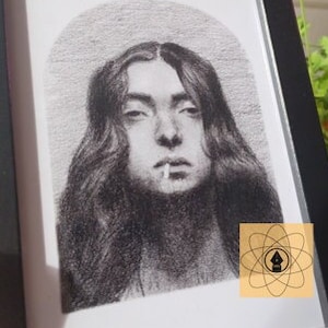 Just a tired Gal -  Print / Graphite Drawing / Portrait of a Woman