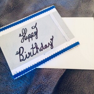 Homemade Happy Birthday greeting card