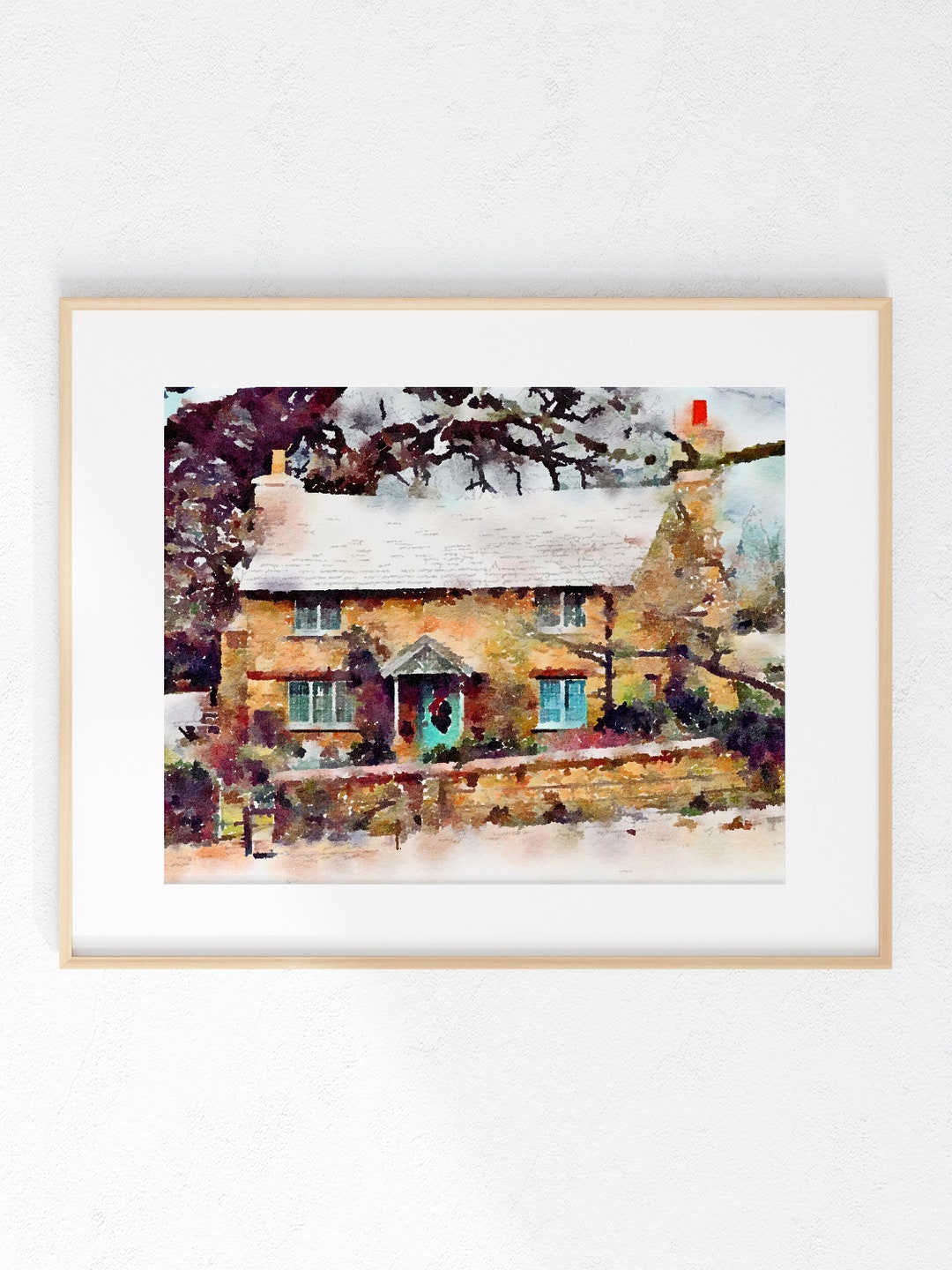 Rosehill Cottage Christmas Movie Wall Print 8 X 10 Unframed Christmas