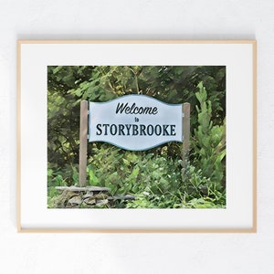 Storybrooke TV Show wall print 8 x 10 unframed Home Decor Small Gift