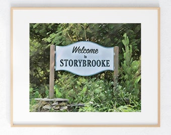 Storybrooke TV Show wall print 8 x 10 unframed Home Decor Small Gift