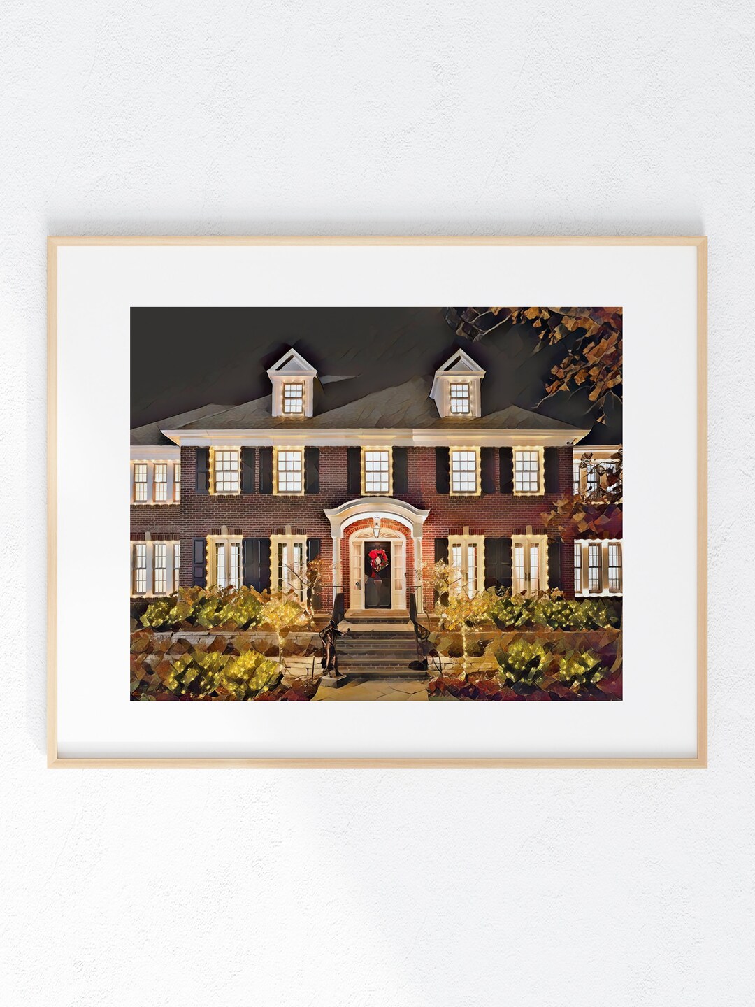 Christmas Wall Print 8 X 10 Unframed Christmas Decor Gift Etsy